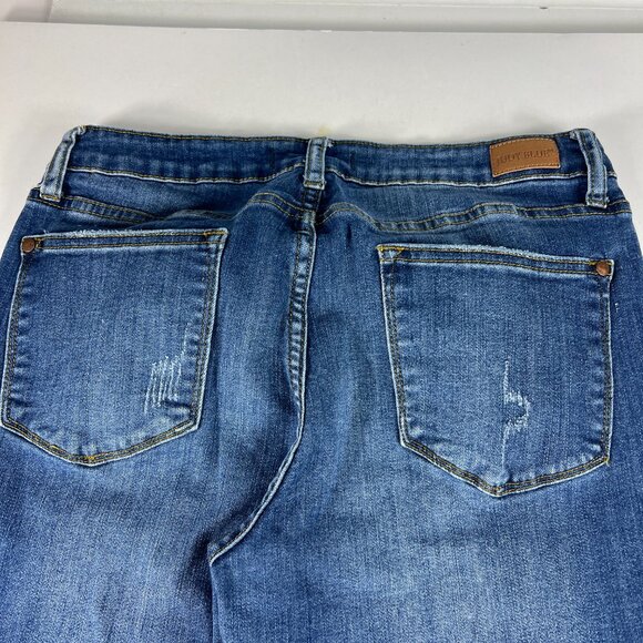 Judy Blue Jeans Women's 31x26* Relaxed Mid Rise Crop Blue Stretch Denim Tag 31 - Picture 10 of 16